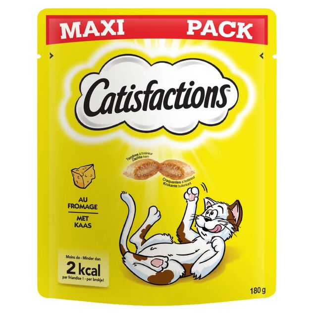 Friandise pour chat Castisfactions saveur fromage maxi pack sachet 180g