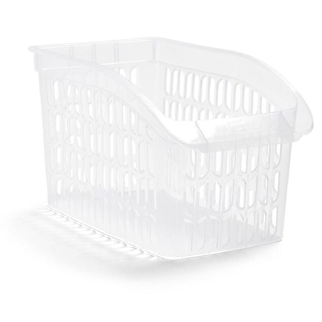 Panier de rangement en plastique transparent 30x18xH.17,5cm