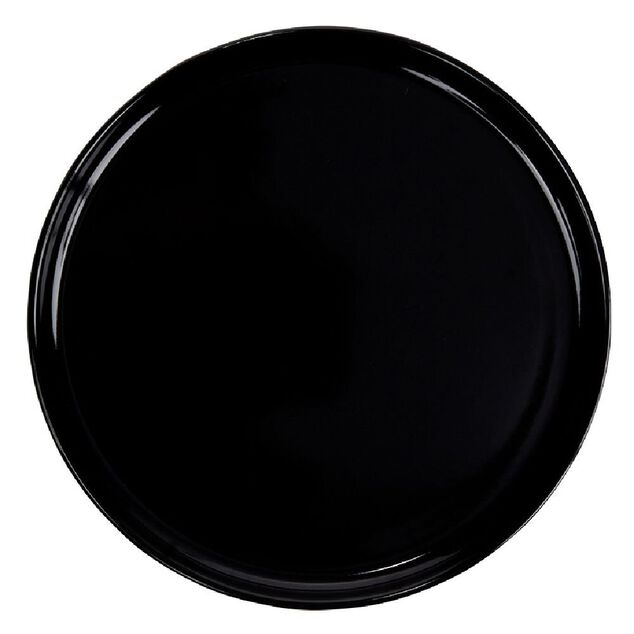 Assiette à dessert ronde Nordic porcelaine noir