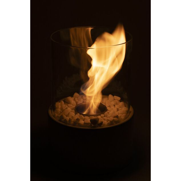 Cheminée de table à l'éthanol et bioéthanol Ø18xH26,5cm