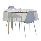 Nappe cristal carrée transparente motif palmier 150x150cm