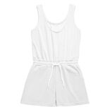 Combinaison Femme tissu &eacute;ponge blanc