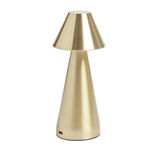 Lampe de table Conni USB tactile jaune &Oslash;9,5xH22,5cm