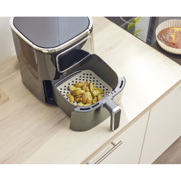 Tapis de cuisson en silicone 19x19cm spécial friteuse sans huile et four