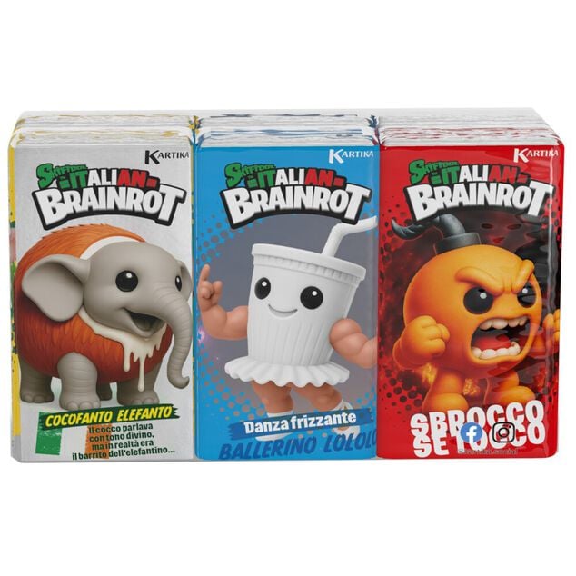 Mouchoirs Brainrot 4 plis paquet individuel 9x6