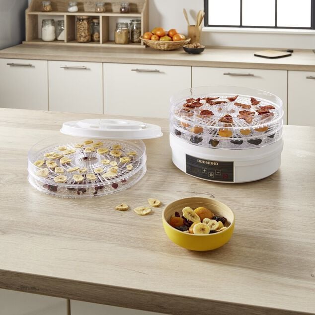 D&eacute;shydrateur alimentaire Homday 350W ABS blanc &Oslash;30cm