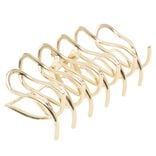 Pince cheveux spirale grand mod&egrave;le m&eacute;tal dor&eacute; L13cm