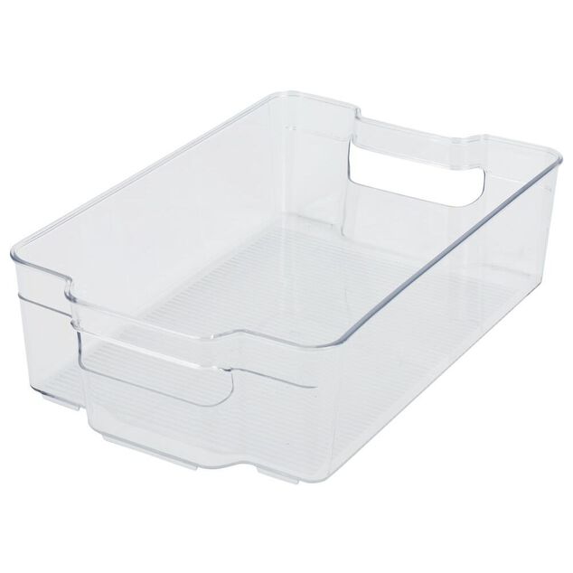 Bac rangement frigo 5,8L plastique transparent 32,5x21,5xH9cm