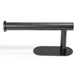 Support papier WC d&eacute;rouleur m&eacute;tal noir