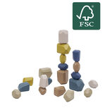 Rochers &agrave; empiler en bois