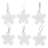 Suspension de Noël en polystyrène blanc x6