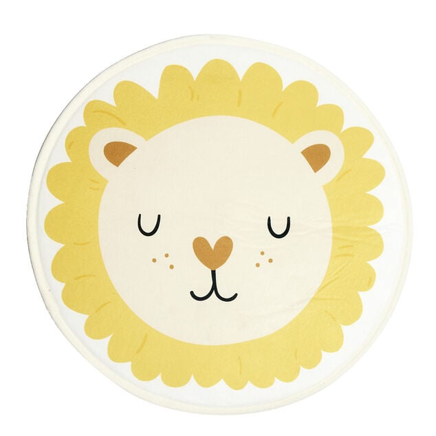 Tapis enfant antid&eacute;rapant t&ecirc;te animal &Oslash;50cm - 3 mod&egrave;les