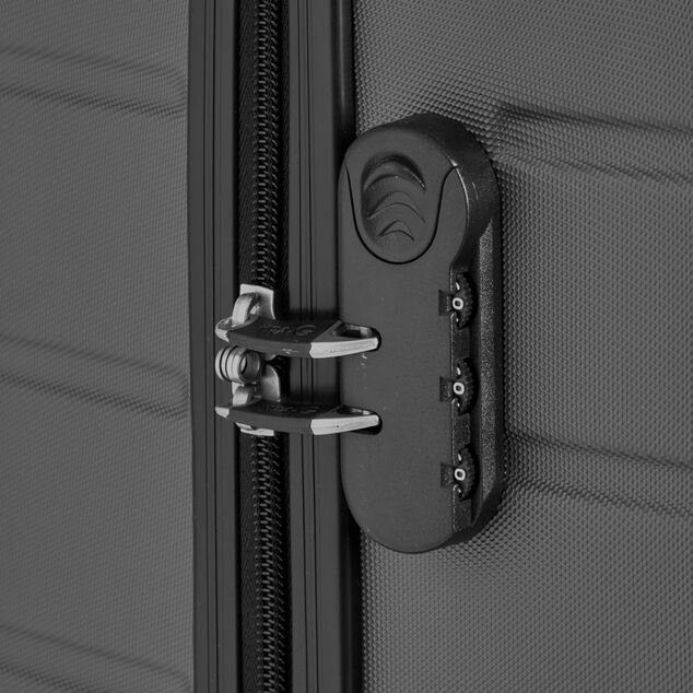 Valise cabine rigide noir 4 roues H50cm