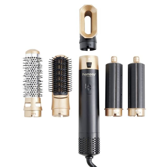 Brosse coiffante 5en1 boucleur sèche-cheveux Homday avec 5 accessoires