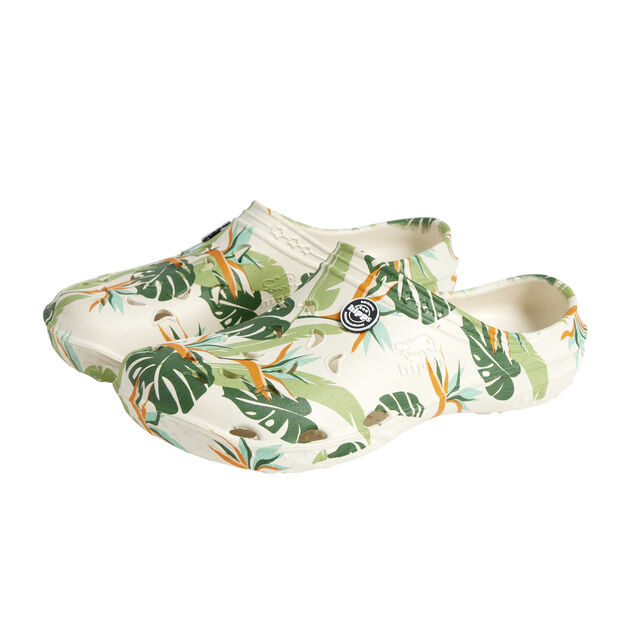 Sabots Hipps femme plastique motif tropical 38/39