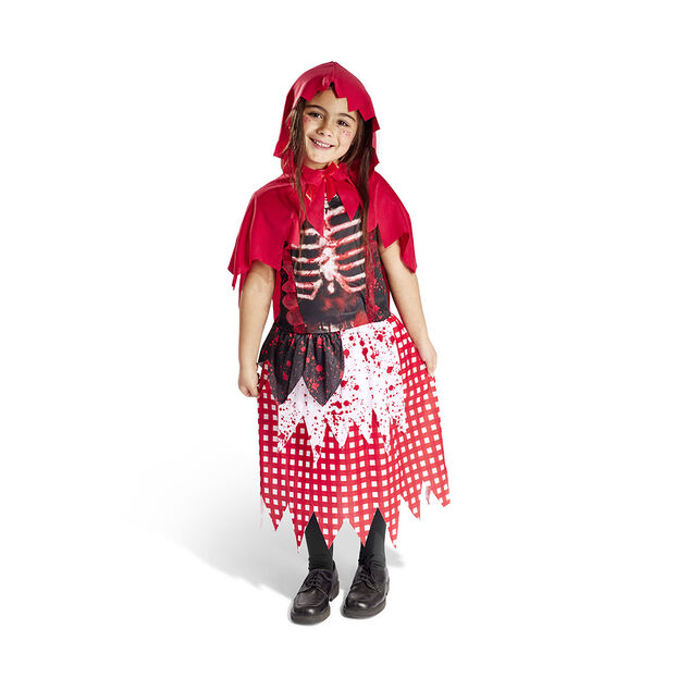D&eacute;guisement enfant Halloween chaperon rouge gothique 7/10 ans