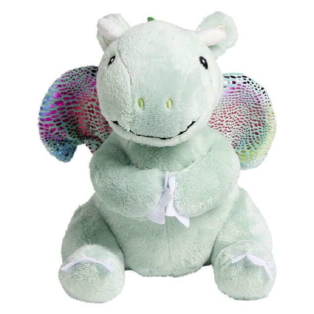 Peluche dragon bleu 15x15xH19cm