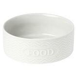 Gamelle pour chat en céramique blanc