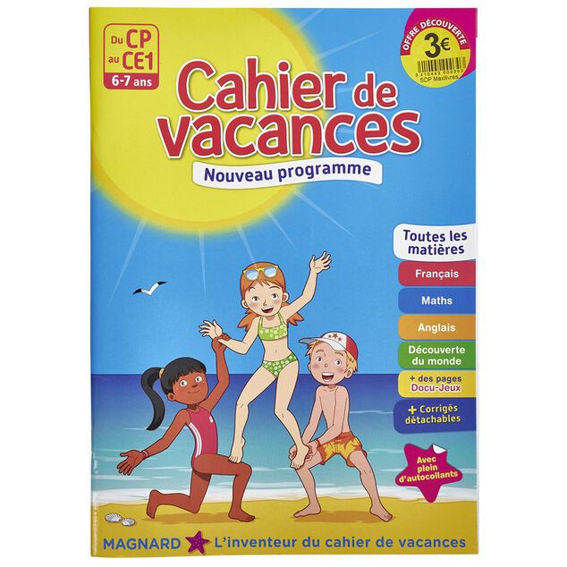 Cahier de vacances enfant