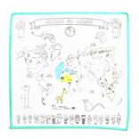 Carte du monde à colorier 50x50cm 5 feutres inclus