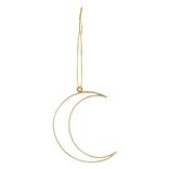 Suspension de Noël forme en métal doré