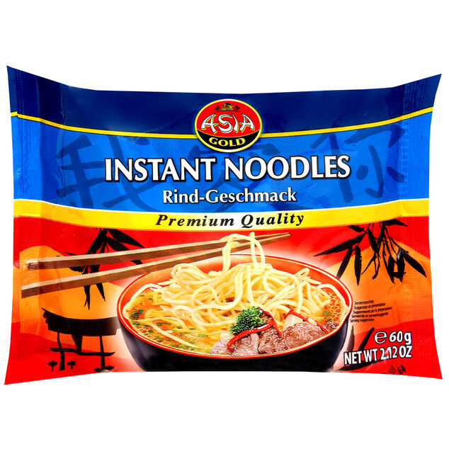 Nouilles instantan&eacute;es saveur boeuf 60gr