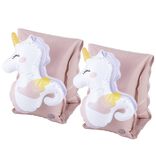 Paire de brassard avec licorne 3D rose 22x25xH20cm