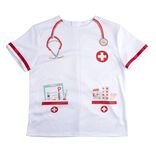 D&eacute;guisement enfant docteur avec t-shirt et bonnet blanc (4/6ans ou 7/10)