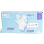 Gants en nitrile taille L x100 bleu