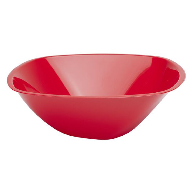 Saladier rouge r&eacute;utilisable x3