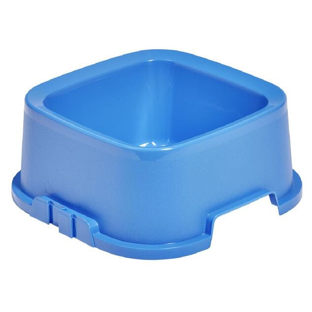 Gamelle carr&eacute;e bleue 3,2 L - plastique 29x29xH12cm