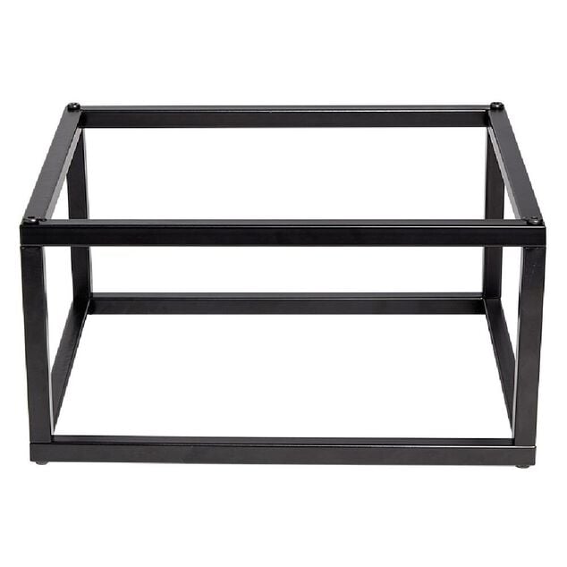 Pieds pour meuble Box Cube m&eacute;tal noir H17,5cm
