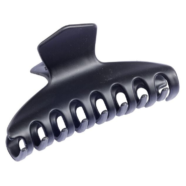 Pince &agrave; cheveux noir mat 8 dents L9cm