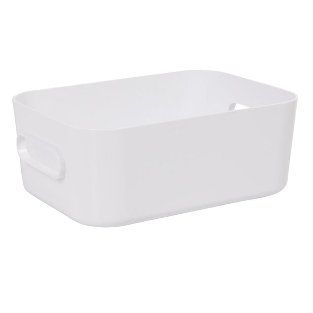 Bo&icirc;te de rangement salle de bain blanche SmartStore Compact Taille S