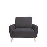 Prot&egrave;ge fauteuil extensible L90-145cm gris fonc&eacute;