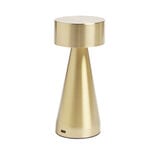 Lampe de table Squari USB tactile dor&eacute; &Oslash;9,5xH22,5cm