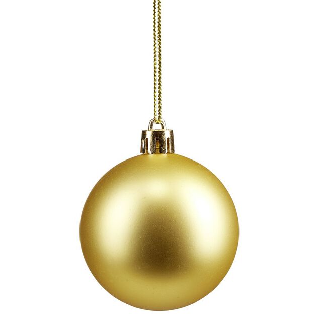 Boule de Noël rose et dorée x32