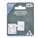 Adaptateur de tringle à rideaux Ø28mm