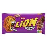 Barres Lion chocolat au lait x5 saveur brownie 150gr