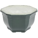 Pot rond funéraire lesté noir Ø15cm