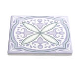 Sous verre en dolomite imprim&eacute; 10x10cm - 6 mod&egrave;les