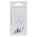 Bouton tee shirt x5 marron Ø11mm