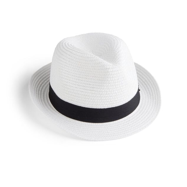 Chapeau Panama mixte paille avec bandeau noir (4 modèles)