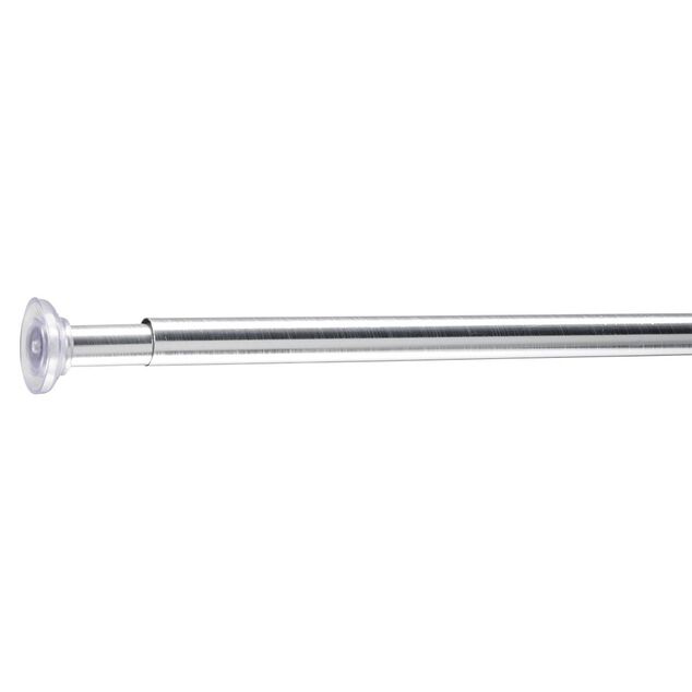 Tringle poussoir gris chrom&eacute; L110-200cm