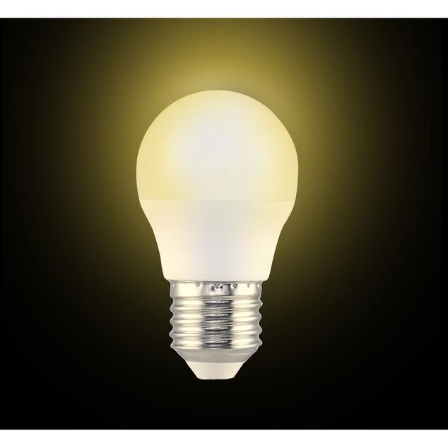 Ampoule LED E27 G45 blanc chaud 4,9W=40W 470lms classe F