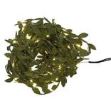 Guirlande lumineuse feuille artificielle 100 microLED L10m