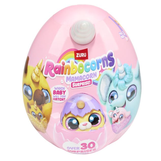 oeuf surprise Mamacorn rose avec peluche 23x18xH29cm