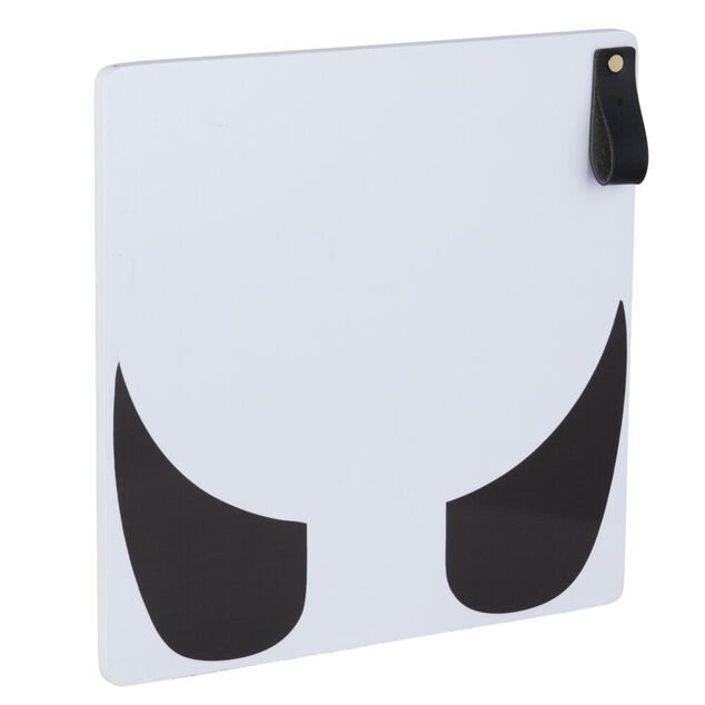 Porte x3 pour Box Cube 32x32cm motif animal bois (2 mod&egrave;les girafe ou panda)