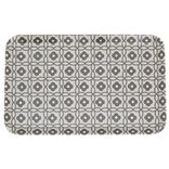 Plateau rectangulaire m&eacute;lamine design carreaux de ciment gris