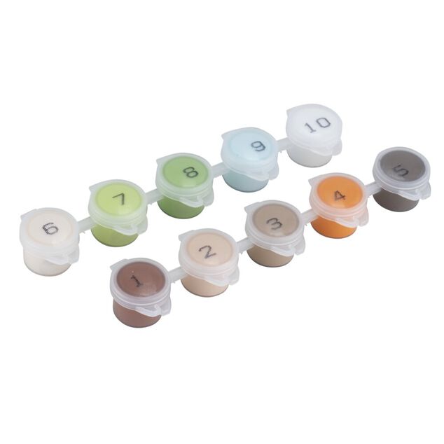 Toile &agrave; peindre &agrave; num&eacute;ro motif ville 30x40cm (5 mod&egrave;les)